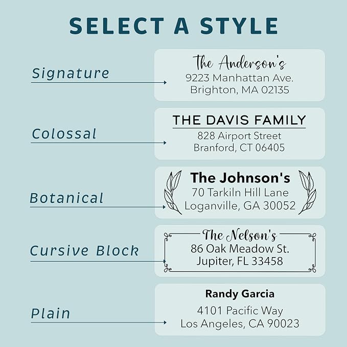 Personalized Clear Return Address Labels - Custom Matte Clear Address Stickers on Sheets (100-1000 Labels)