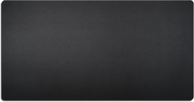 Nekmit Leather Desk Blotter Pad 34 x 17 Inches, Flat, Non-Slip, Waterproof, Black