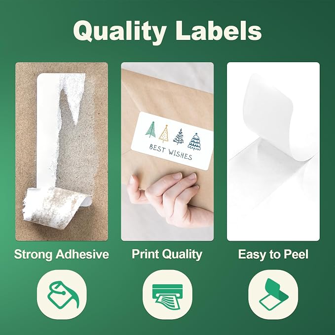 2 x 4 Inch Mailing Labels, 100 Sheets, 1,000 Labels | 10 Labels Per Sheet for Laser & Inkjet Printers, Smooth White Surface, Permanent Adhesive, Clear Printing