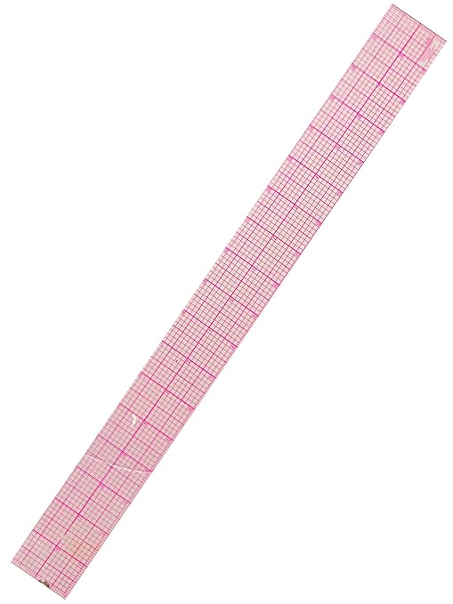 C-Thru B-85 2" x 18" Beveled Plastic Graph Ruler – Clear, Precise & Durable Measuring Tool for Drafting, Sewing, & Crafts