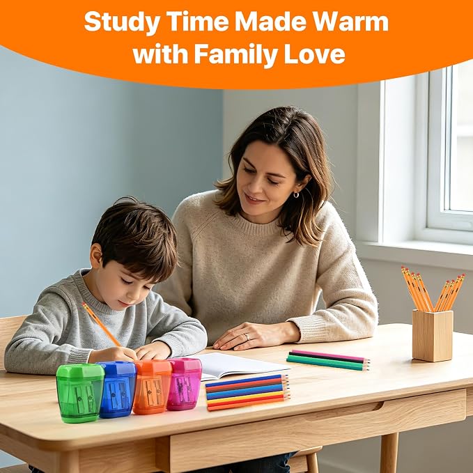 WELLFAR 32 PCS Pencils Set, 12 Pack Pencils #2 HB + 12 Colored Pencils, Wooden/Wood Lead Pencil with 4 Sharpeners & 4 Erasers, Number 2 Lapiz, Complete Art & Homework Kit for Drawing Writing.