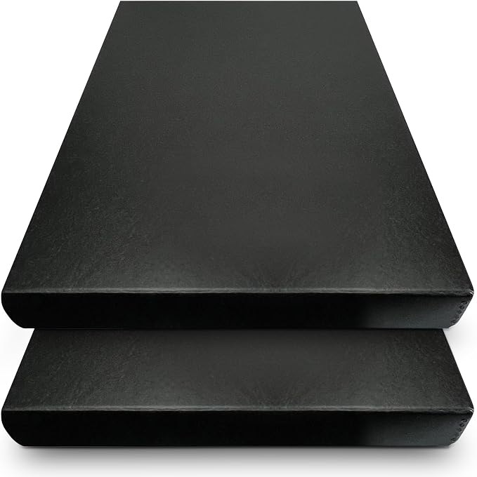 Golden State Art, Clamshell Archival Storage Box 18x24, Black, Pack of 2 | Acid-Free Photo Box with Metal Edge Corner, Preserve And Store Paper Documents Cards Prints Arts and Crafts DIY Projects