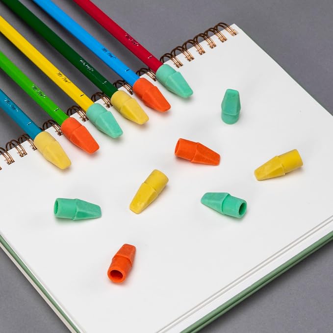 Mr. Pen- Pencil Erasers Toppers, 30 Pack, Colorful | Latex Free, No Smudge, Mr Pen Erasers for Pencils