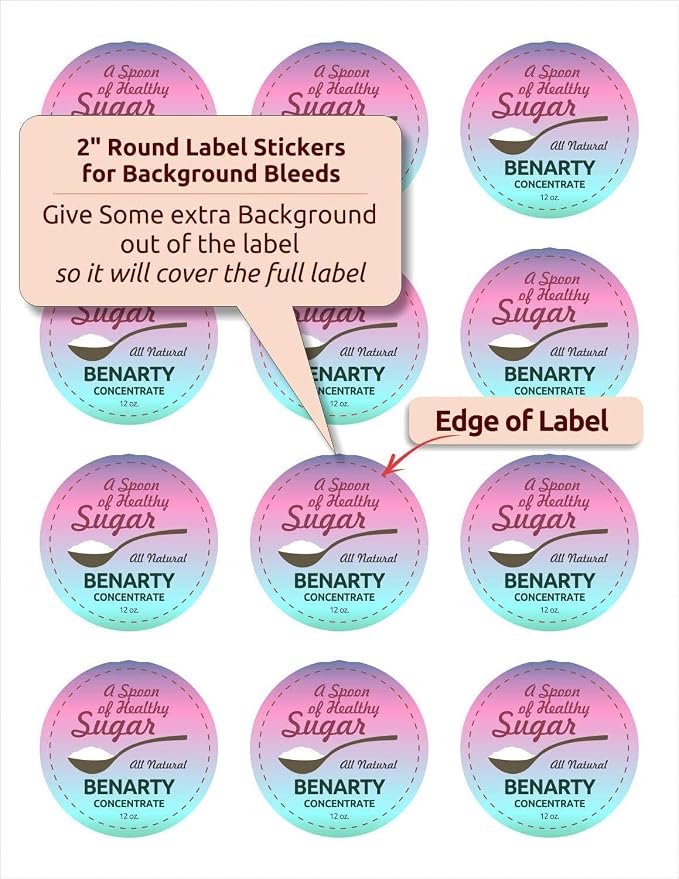 NextDayLabels 2 Inch Round Labels with Bleeds – Matte White Circle Stickers for Inkjet & Laser | 300 Labels, 25 Sheets, 12 Per Page | Made in USA | Printable Stickers for Jars & Candles