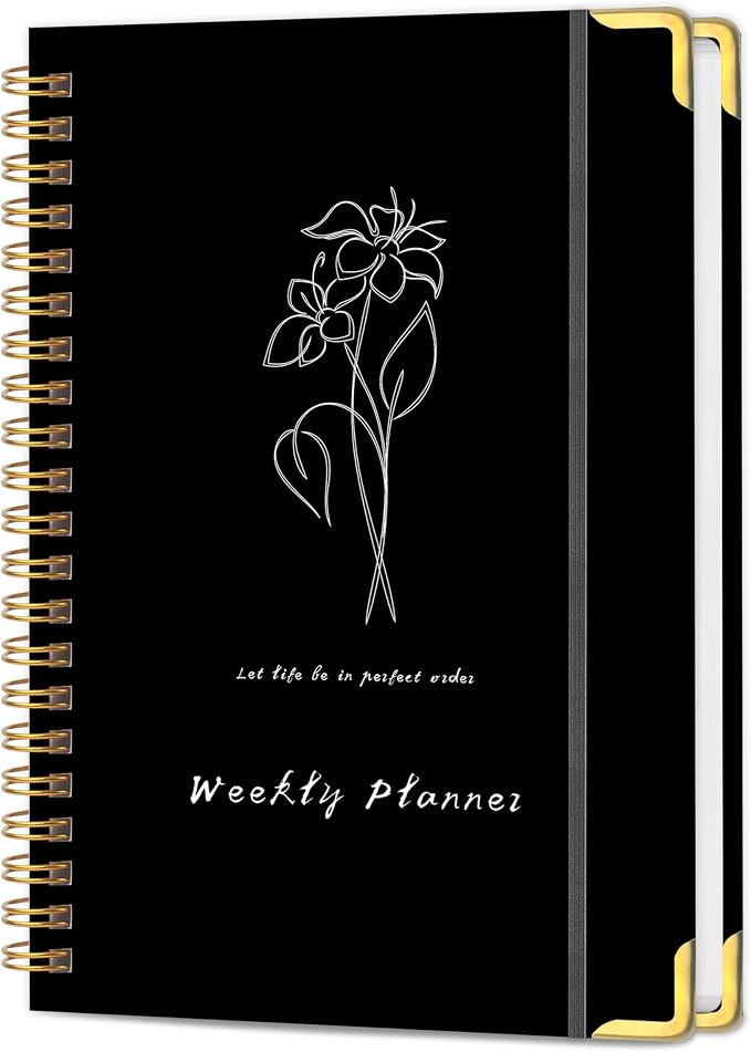 TREES Undated Weekly Planner, Weekly To-Do List, Goal and Habit Tracker | 5.8" x 8" Spiral-Bound Organizer for Weekly Goals, Tasks and Habits, Designed for Work, School and Everyday Planning