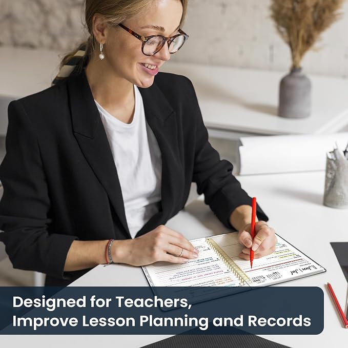 Planner 2026-2027, Academic Year Monthly and Weekly Calendar Planner, Jul 2026 - Jun 2027, Hardcover Teacher Student Planning Agenda book with Tabs, Perfect for School Office Supplies, 6.3" x 8.5" - Floral Dream