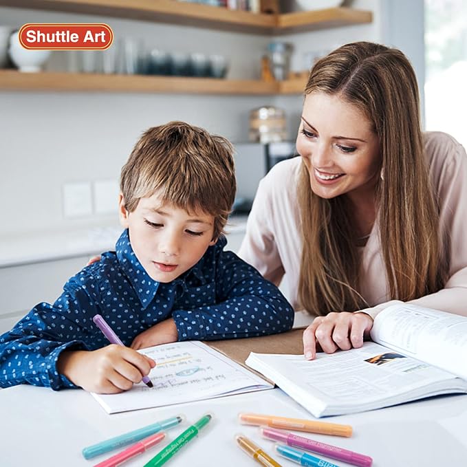 Shuttle Art 10 Pastel Colors Gel Highlighters,Bible Highlighters,No Bleed Through, Bible Journaling Supplies,Great for Journaling, Highlighting and Studying