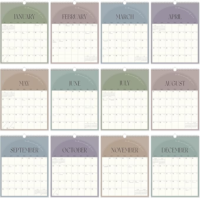 Guasslee Wall Calendar 2026-2027, Vertical Wall Calendar 2026, Jun. 2026-Dec. 2027, 19-Month Paper Calendar Spiral Bound, Monthly Planner Wall for Office School Home Easy Organizing, 14" X 11