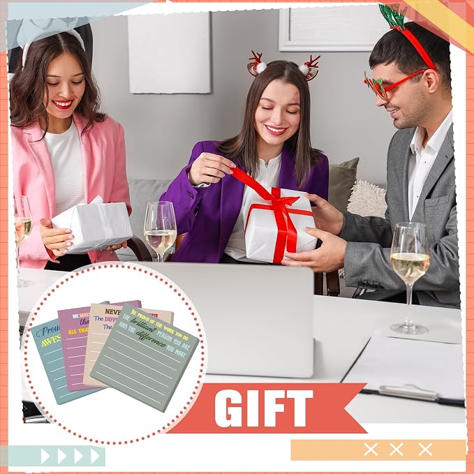 Yinder 24 Pcs Sticky Notes Gifts Bulk,Thank You,Morandi
