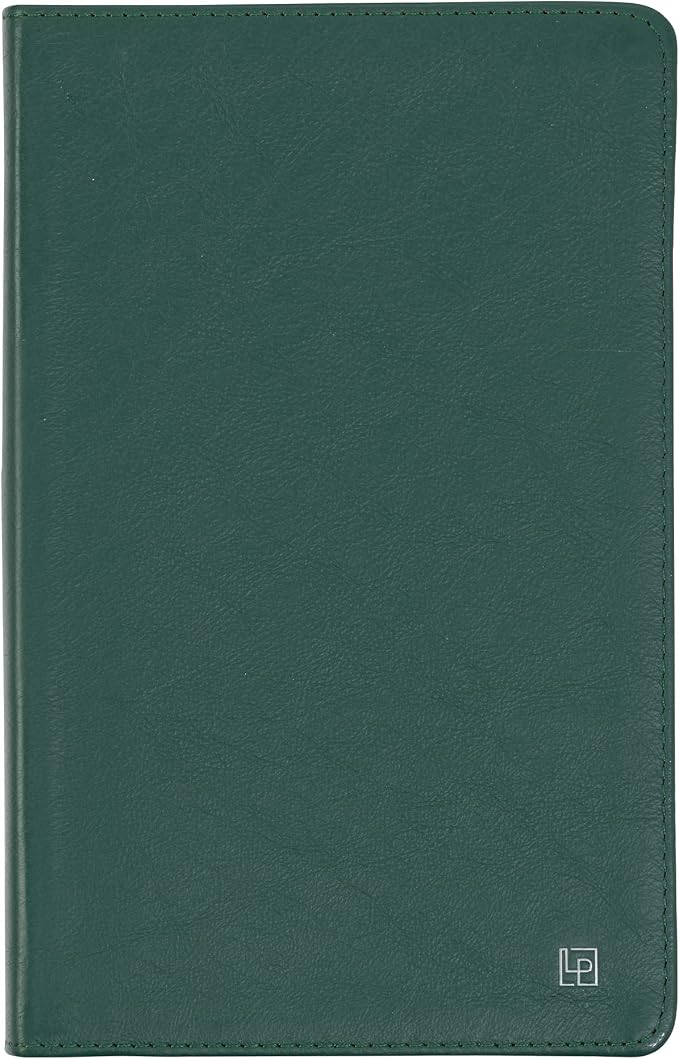 Classic Leather Notebook Writing Journal, Softcover, Narrow Ruled, Table of Contents and Numbered Pages