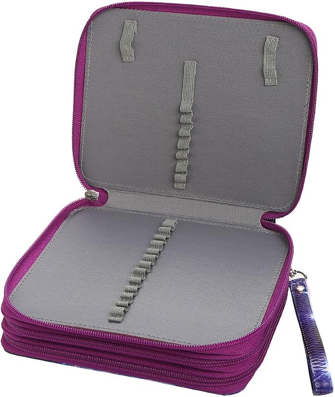 Portable Colored Pencil Case-72 Slots Colored Pencil Case Organizer with Zipper for Watercolor Pens or Markers, Pencil Case Organizer for Artist