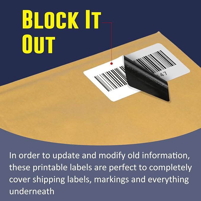 L LIKED 2.25" x 0.75" Direct Thermal Labels, Permanent Adhesive Address Barcode Label & Compatible with Rollo, Zebra and Other Desktop Printers (12 Roll, 20400 Labels)