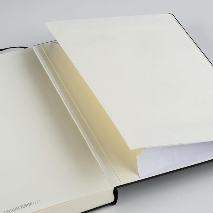 LEUCHTTURM1917 - Notebook Hardcover Medium A5-251 Numbered Pages for Writing and Journaling (Port Red, Squared)
