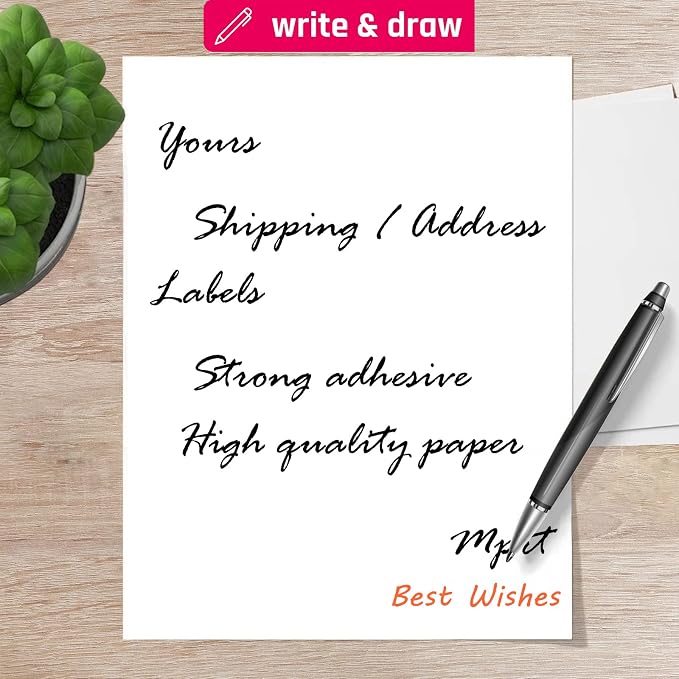 Printable White Sticker Labels, 1000 Sheets 8.5" x 11" Full Sheet Label Stickers Paper for Laser & Inkjet Printer - Matte, 1000 Labels | Printable White Sticker Labels - Matte, 1000 Sheets 1000 Labels