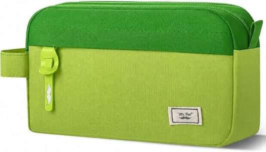 Mr. Pen- High Capacity Pencil Case, Large Pencil Pouch with 3 Compartments and 2 Pockets, Large Pencil Bag with Smooth Zipper, Cute Pencil Case Pouch Organizer, School Supplies for Teens