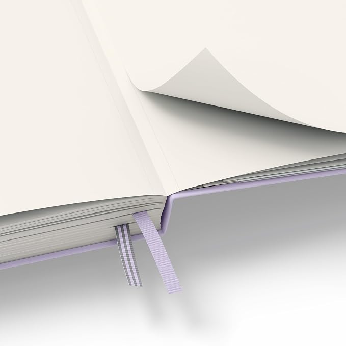 LEUCHTTURM1917 - Notebook Hardcover Medium A5-251 Numbered Pages for Writing and Journaling (Lilac, Plain)