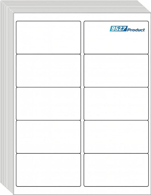 9527 Product 10 UP Sticker Labels,2x4 inches FBA Shipping Address Labels for Laser/Ink Jet Printer,Total 5000 Labels