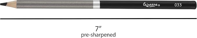 Cezanne Creative Mark Premium Colored Pencils, Black, 12 Packs (144 Count) Highly Pigmented Artist Set, Smooth Sketching Coloring Highlighting Blending, Soft 3.3Mm Wax-Based