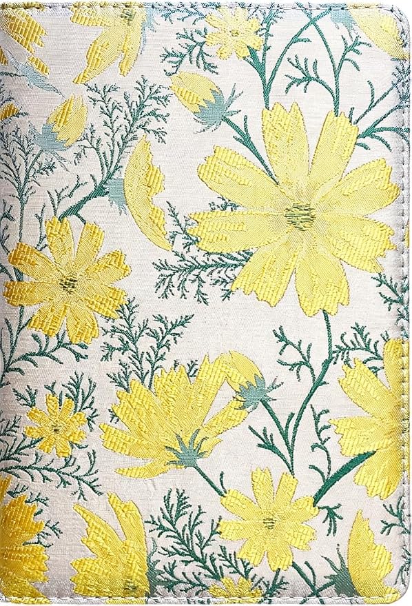 ipoul Beautiful Journal for Women, Daisy Flower, Hardcover, A5, 6x8, Lined Pages, Lay-flat, Personal Notebook, Self Care Journal, Birthday Gifts for Friends Female, Wife, Mom, Yellow