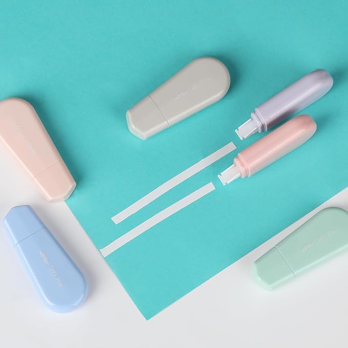 Mr. Pen- Aesthetic Correction Tape, 0.2" x 197", 6 pcs, Pastel Colors | Cute Correction Tape