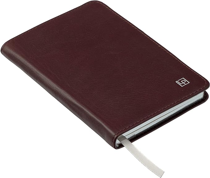 Classic Leather Notebook Writing Journal, Softcover, Narrow Ruled, Table of Contents and Numbered Pages