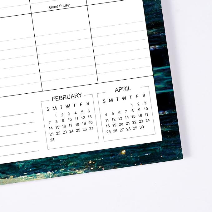 2027 Calendar - 2027 Wall Calendar, JAN 2027 - DEC 2027, 12" x 17", 2027 Wall Calendar 12 Month with Hanging Hook, Perfect for School, Home, Office Organization - Dreaming Moon