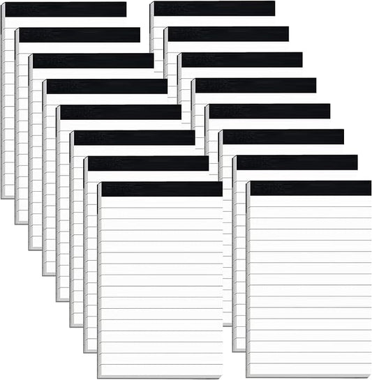 16 Pack Note Pads 3 x 5 Inch small notepads for Business Office Legal Pads | White Small Notepads College Ruled Writing Pad Mini Notepad with 30 Sheets Lined Paper in Each Notepad for Home Office School