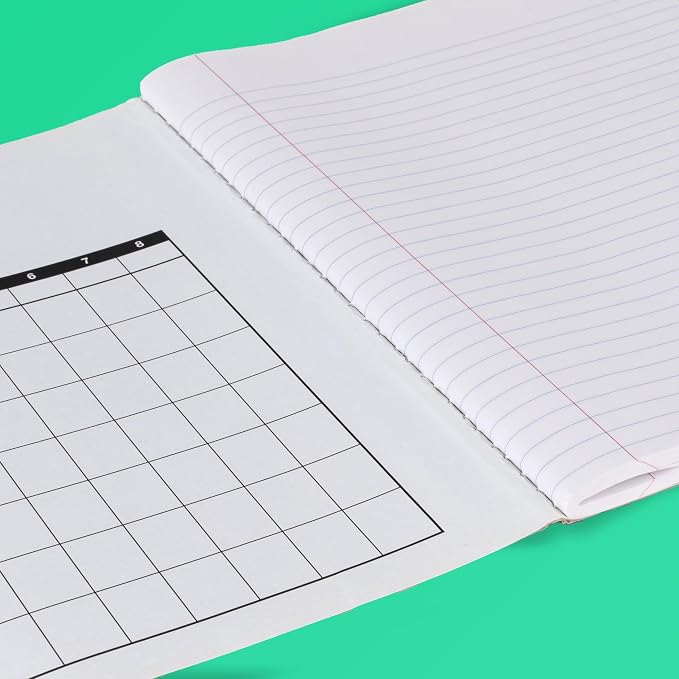 Mead Composition Notebook, College Ruled 7.5" x 9.75" Paper, 100 Sheets, Assorted Pastel Colors, 6 Pack (850218)