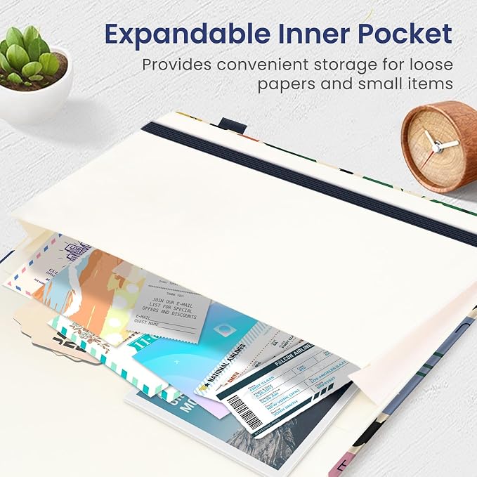 Taja Pretty Dotted Journal for Women, Aesthetic Cute Hardcover Leather Journal for Writing, A5 Journaling Notebook for Work & Sketch, Perfect for Office School Home, 160 Pages, Stamp