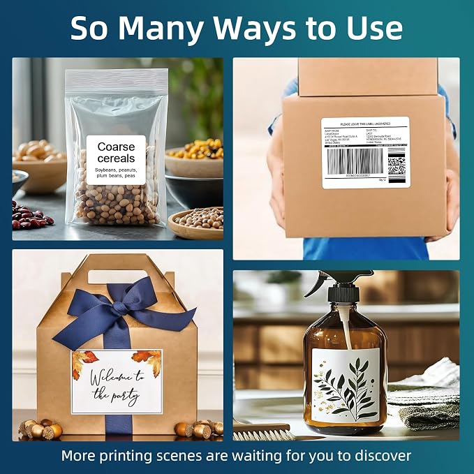500 Sheets 3000 Pcs 3-1/3 x 4 6 Up Shipping Address Labels for Laser & Inkjet Printers, 3-1/3" x 4" 6 per Sheet Shipping Mailing Stickers, 6 Labels per Page