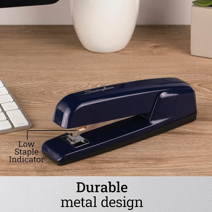 Swingline Stapler, 30 Sheet Capacity, 747 Business Stapler, Jam Free, Metal, Royal Blue (74729) (Pack of 2)