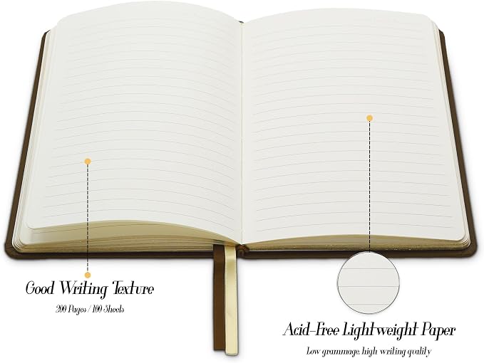 Gilded Vintage Leather Journal Hardcover Antique Diary Notebook | Ornate Decorative Pattern Cover, Premium Lined Paper, Classic Diary for Journaling, Writing, Poetry & Gifting