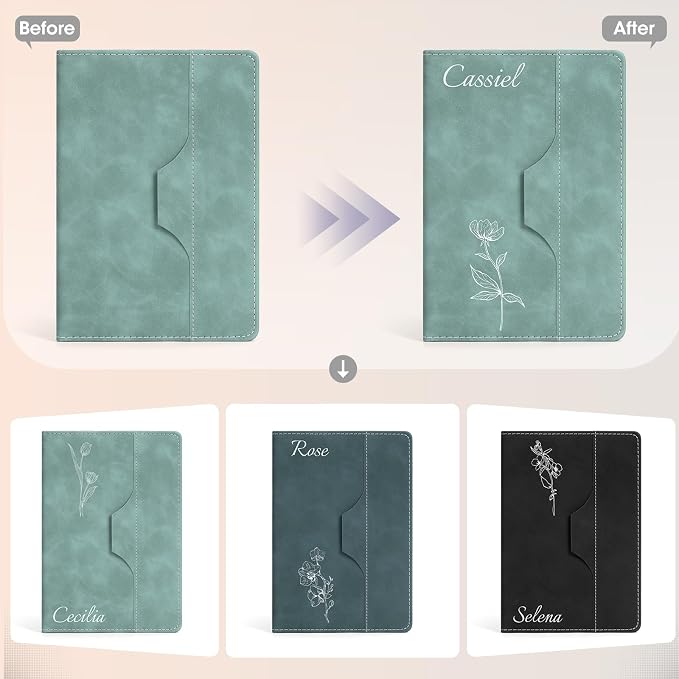ENOMY Personalized Notebook Journal with Pen & Gift Box Custom Notebook A5 Hardcover Notebook Set for Men Women Lined Journal for Work College Graduation Xmas Gifts (Deepblue)
