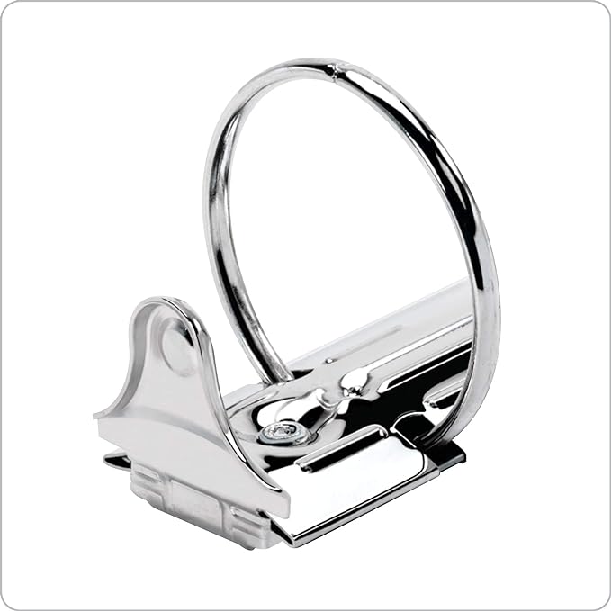 Cardinal 3 Ring Binder, Binders for School and Office, Durable 3 Inch Performer ClearVue Binder, Round Rings, 625-Sheet Capacity, Customizable ClearVue Covers, PVC-Free, Black (67525)