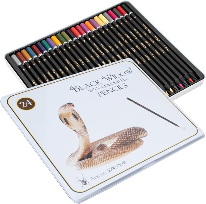 Black Widow Colored Pencils For Adults Perfect For Coloring Books