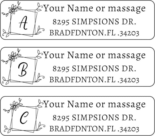 LINMAGCO Personalized Return Address Labels Clear 500 Pcs Mail Labels for Envelopes Weddings Self Adhesive Rectangle Elegant Name Stickers…