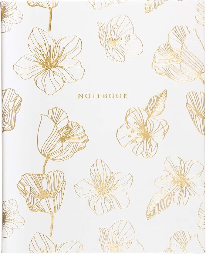 WORLD TRAVELER Large Lined Journal Notebook 256 Ruled White & Ivory Pages | Lay-Flat Binding, Gilded Page Edges Resist Wear, Reinforced Square Corners, Bleed-Resistant Smooth Paper