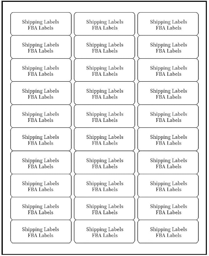 Address Labels for Inkjet Printers 1" x 2-5/8", Pack of 3000 Labels