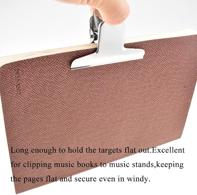 HAHIYO 3inch Silver Bulldog Clips Metal File Hinge Binder Clamps Save Space Strong Spring Jaws Rock Solid Grip Book Lay Flat Deburred Edge for Hang Photos Wall Grid Dog Food 10PCS
