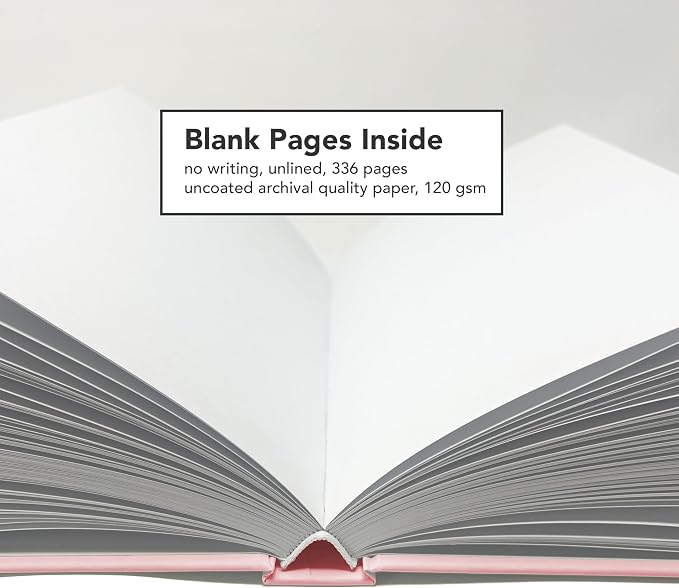 CovoBook™ Blank Hardcover | Premium Sketchbook Journal Guest Book | Photo Prop Home Decor (Taffy, Size 9)