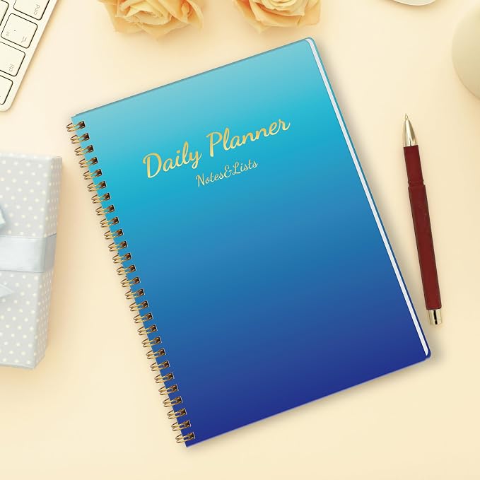 TREES Undated Daily Planner, 80-Day To-Do List with Hourly Schedule | Day-on-a-Page Agenda for Hourly Schedules, Priorities, Tasks and Notes, Designed for Work, Home and Everyday Planning