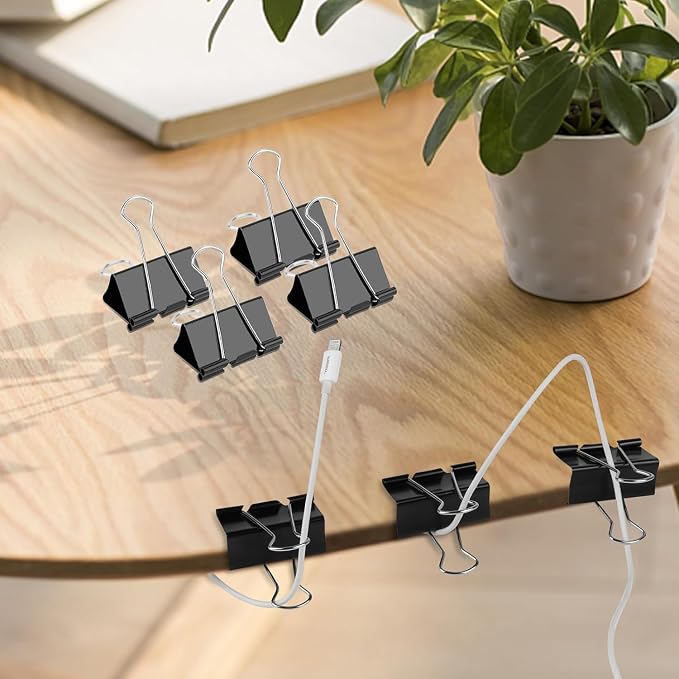 Ufmarine Extra Large Binder Clips 2 inch, (10 Pcs) Big Paper Clips for Office Supplies