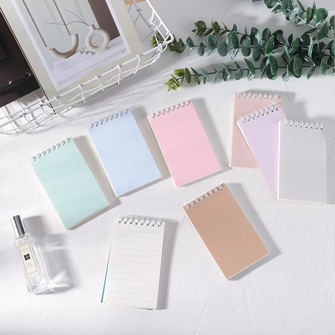 Ddaowanx Small Notebooks,3x5 Pocket Spiral Notepads With Lined Pages - The Perfect Little Mini Notebook to Stay Organized and Boost Productivity at Work or School (16, Cute Colors)