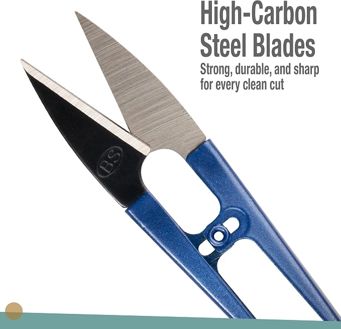 Beaditive Sewing Scissors (12-Piece Set) High-Carbon Steel Thread, Yarn, Embroidery Clippers | Handheld Snippers for Arts, Crafts, and DIY Projects | Multipurpose Use