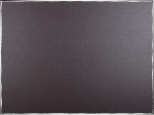KINGFOM Desk Pad & Mat 24" x 18" Protector Large Mouse Pad PU Leather for Desktops and Laptops (Brown)