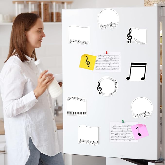 30 Pack Music Sticky Notes - 600 Sheets Music Notepads for Music Teacher Appreciation Gifts Wedding Concert Party Giveaways Musical Notes Message Reminder School Supplies