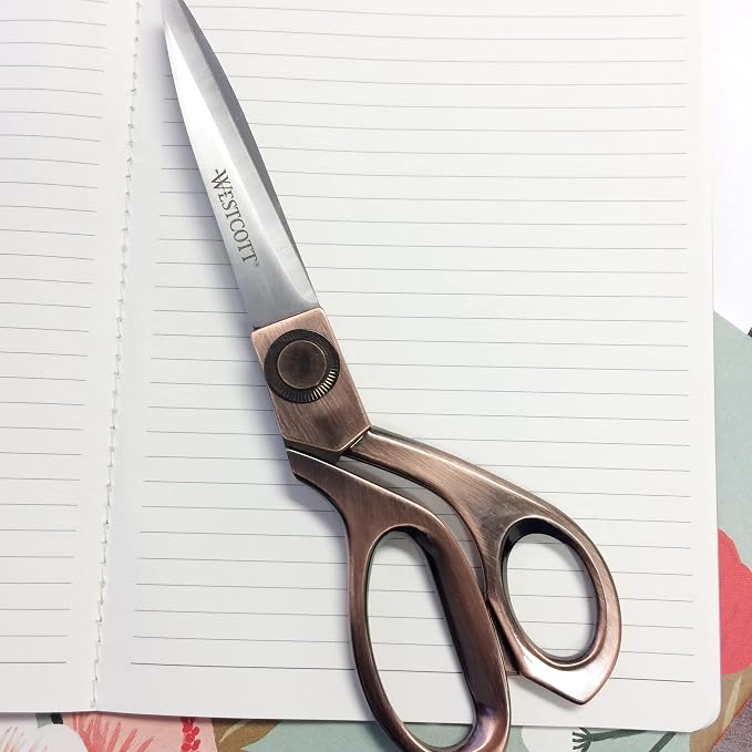 Westcott 16459 8-Inch Stainless Steel Copper-Finish Scissors For Office and Home