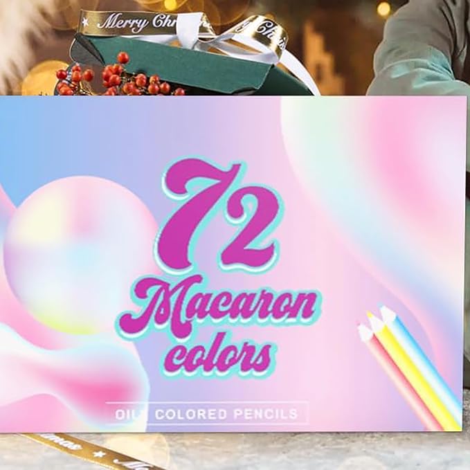 2026 New 72 Macaron Pastel Colored Pencils Set Soft Core Macaron Colors for Adults Coloring Books Beginners Blending Shading Sketching