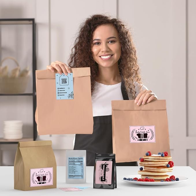 MUNBYN 4x6 Inch Pink Thermal Printer Labels for Packages, 500 Sheets/Stack | 4"x6" Fanfold Shipping Labels, No BPA and BPS, Print Clear and Sharp, Strong Adhesive, Compatible with Most Thermal Printers