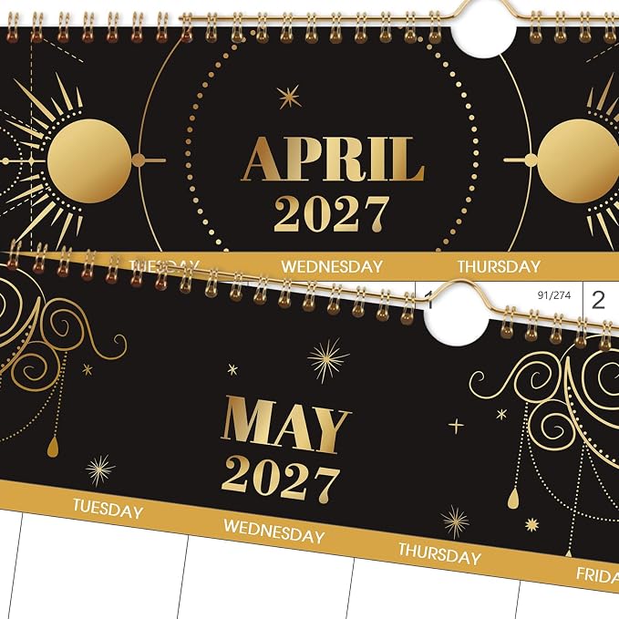 2027 Calendar - 2027 Wall Calendar, JAN 2027 - DEC 2027, 15" x 11.5" | 2027 Wall Calendar 12 Month with Hanging Hook, To-do & Notes for School, Home, Office Organization